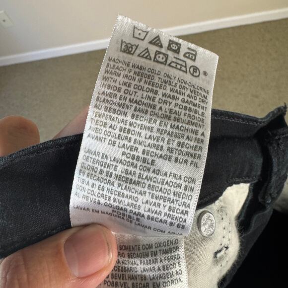 Levis Perfectly Slimming 512 Bootcut Denim Black Jeans US Women's 14 Plus - Picture 5 of 6